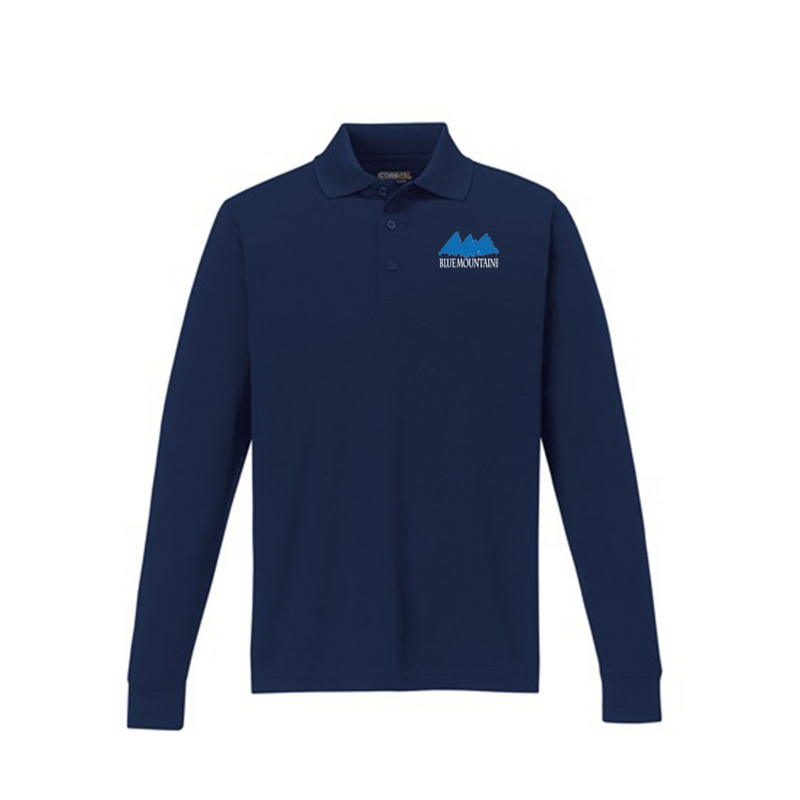 Blue Mountain Farm Long Sleeve Polo - Mens