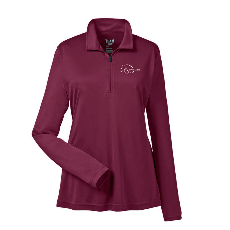 Set the Stride Quarter Zip UV Shirt