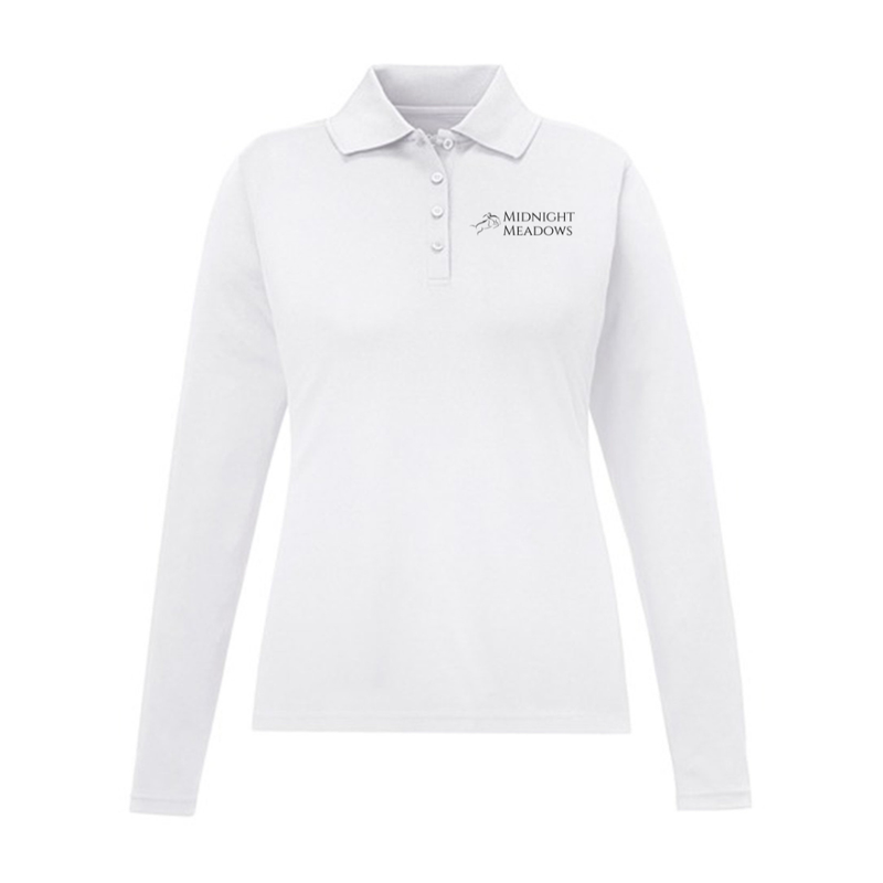 Midnight Meadows Long Sleeve Polo