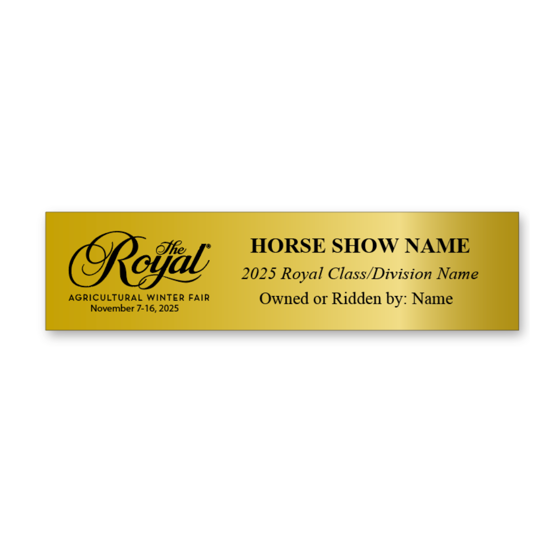 Royal Agricultural Winter Fair Stall Plate