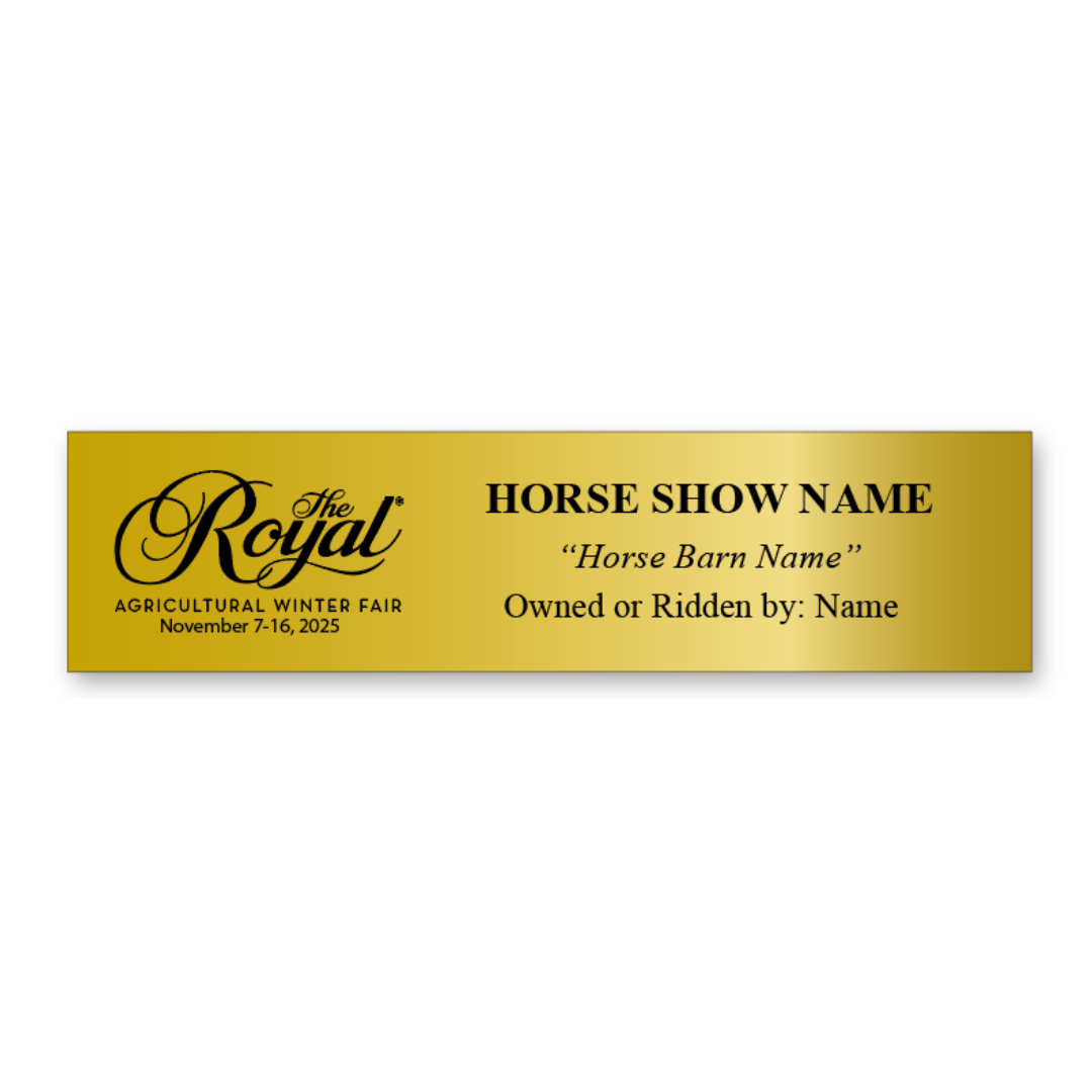Royal Agricultural Winter Fair Stall Plate