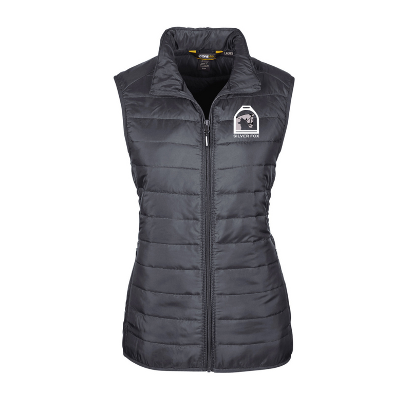 Silver Fox Puffer Vest