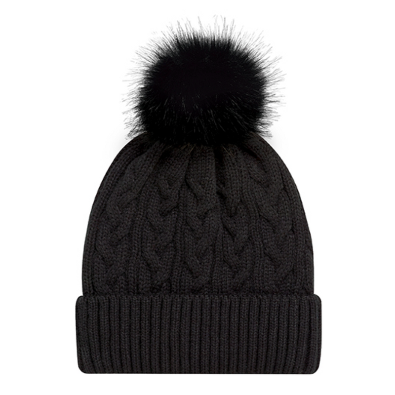 Faux Fur Pom Toque