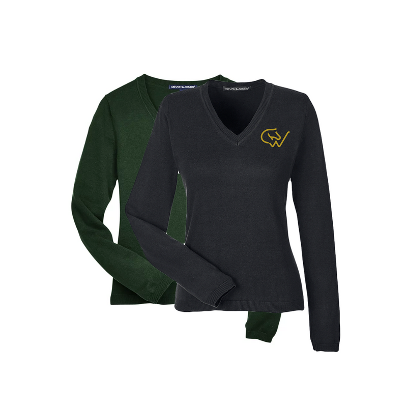 Ladies CWHBA V-Neck Sweater